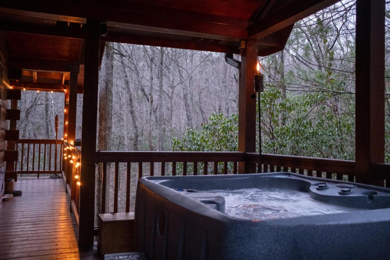 فيلا Three Dog Night - Pet-Friendly Cabin With Hot Tub بلو ريدج المظهر الخارجي الصورة