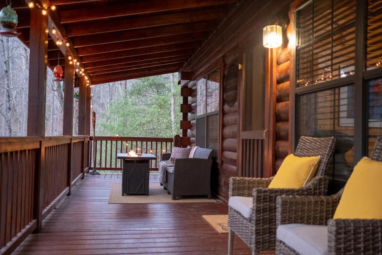 فيلا Three Dog Night - Pet-Friendly Cabin With Hot Tub بلو ريدج المظهر الخارجي الصورة